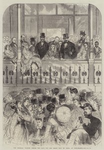 The Imperial Tribune before the Race for the Grand Prix de Paris, at Longchamps